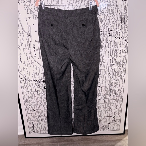 Women's Gray Straight Leg Pants - Picture 4 of 4